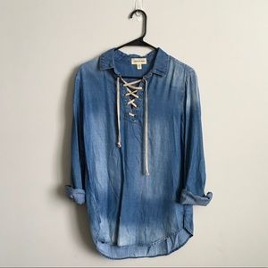 Anthropologie denim top
